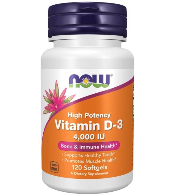 Now Foods Vitamin D3 4000 | 120 softgels