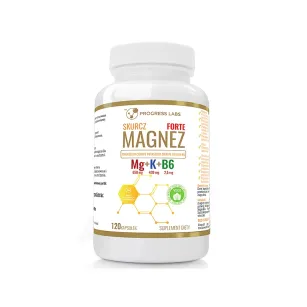 Progress Labs MG + K + Vit B6 Forte | 120 vege kaps. Magnez Potas