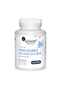 Aliness MSM Siarka Organiczna PLUS | 180 tabletek