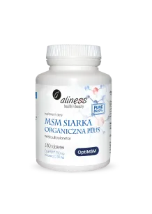 Aliness MSM Siarka Organiczna PLUS | 180 tabletek