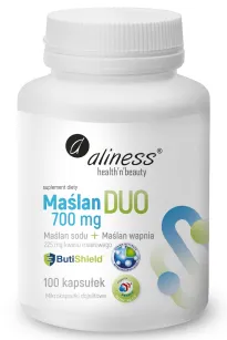 Aliness Maślan DUO (wapnia + sodu) 700 mg | 100 vege kapsułek