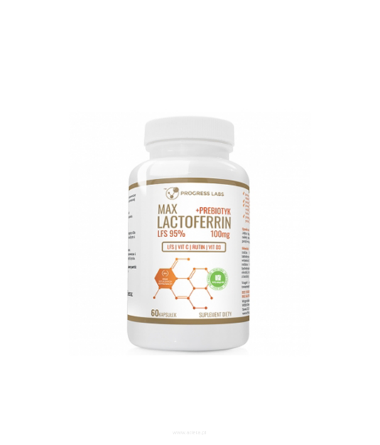 Progress Labs Lactoferrin LFS 95% 100mg + Prebiotyk | 60 kaps.