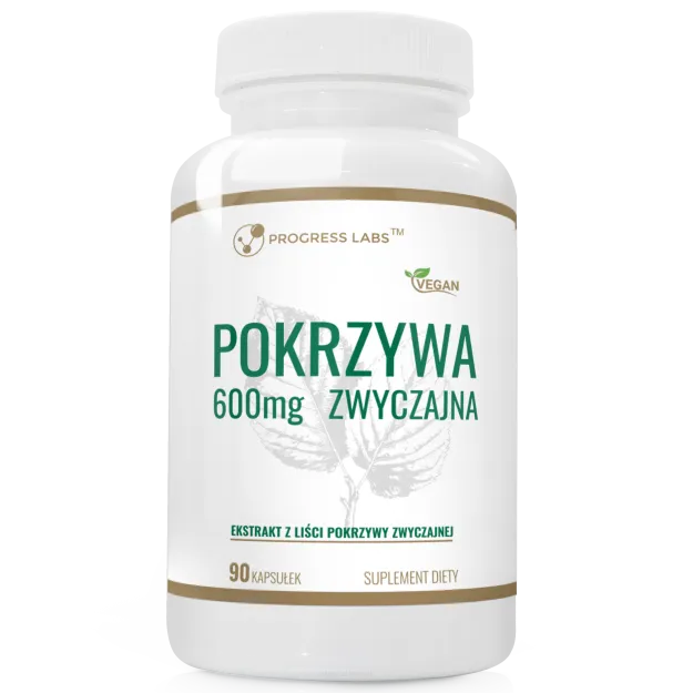 Progress Labs Pokrzywa zwyczajna ekstrakt 600mg | 90 kapsułek
