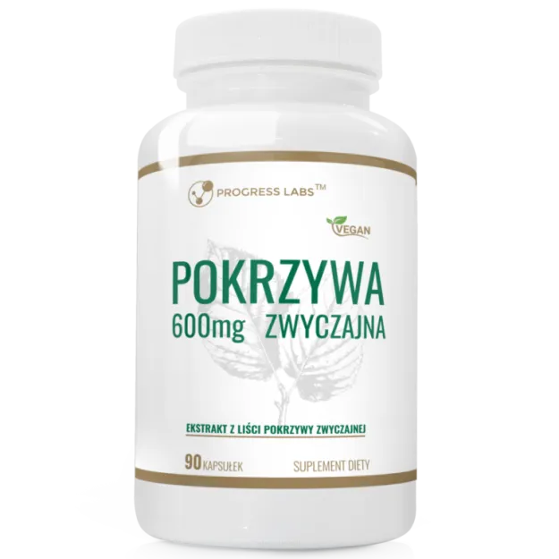 Progress Labs Pokrzywa zwyczajna ekstrakt 600mg | 90 kapsułek