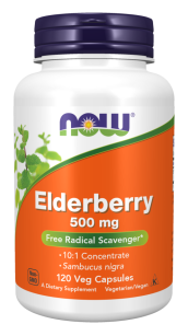Now Foods Elderberry 500mg | 120 kapsułek