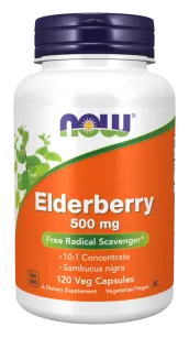 Now Foods Elderberry 500mg | 120 kapsułek