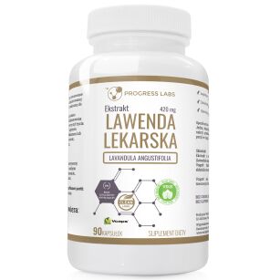 Progress Lawenda Ekstrakt 420mg | 90 kapsułek