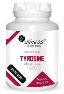 Aliness N-Acetyl Tyrosine 500 mg | 100 vege kapsułek
