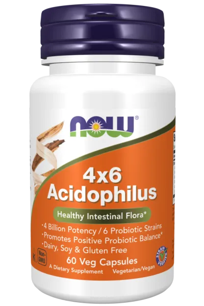 Now Acidophilus 4X6 | 60 kapsułek