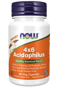 Now Acidophilus 4X6 | 60 kapsułek