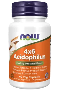 Now Acidophilus 4X6 | 60 kapsułek