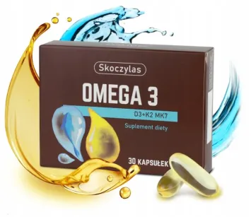 Skoczylas Omega 3 D3 K2 MK7 DHA 712 mg EPA 254 mg | 30 kapsułek