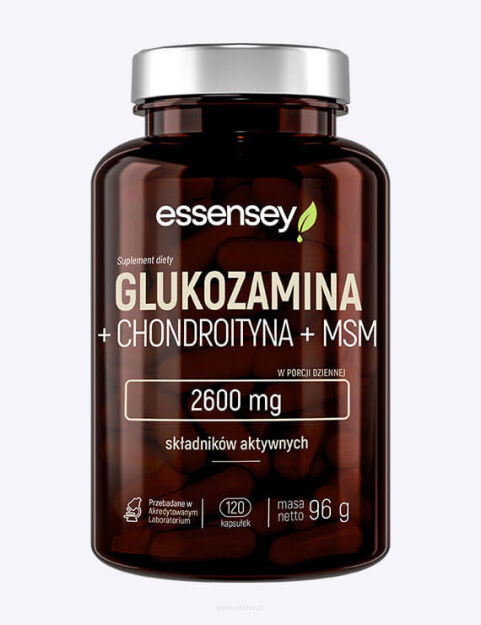 Essensey Glukozamina Chondroityna MSM | 120 kapsułek