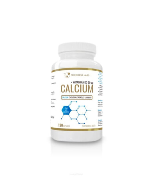 Progress Labs Calcium 1000mg + D3 2000 | 120 kaps