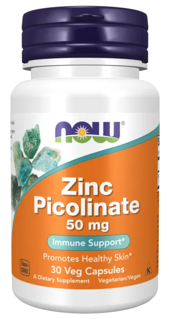 Now Foods Zinc Picolinate 50mg | 30 vege caps