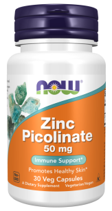 Now Foods Zinc Picolinate 50mg | 30 vege caps