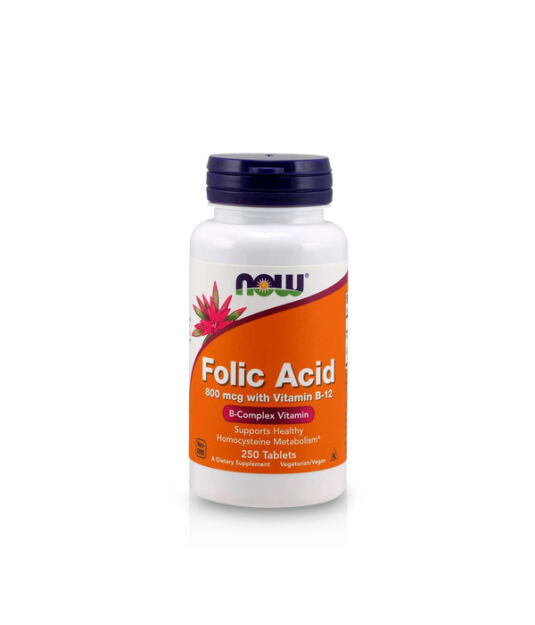Now Foods Folic Acid 800 mg | 250 tabl. 
