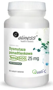 Aliness Dysmutaza ponadtlenkowa (Tetro Sod) 25 mg | 60 tabletek