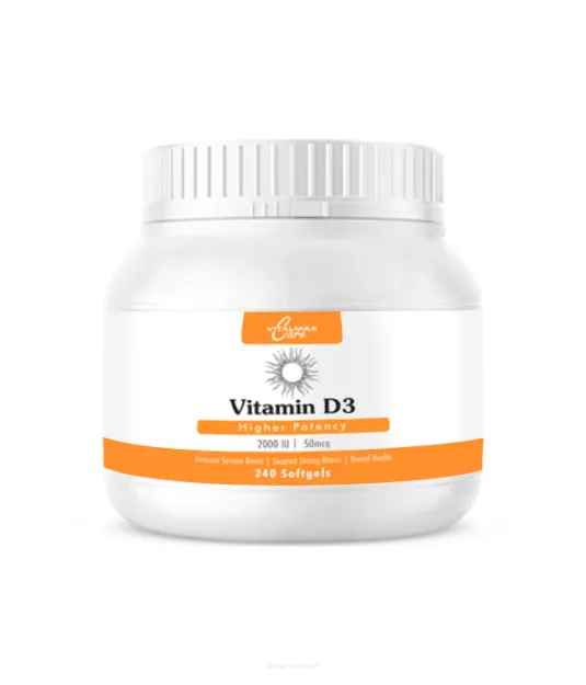 Vitalmax Vitamin D3 2000IU | 240 softgels