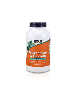 Now Magnesium Calcium Zinc Vitamin D3 | 250 tab
