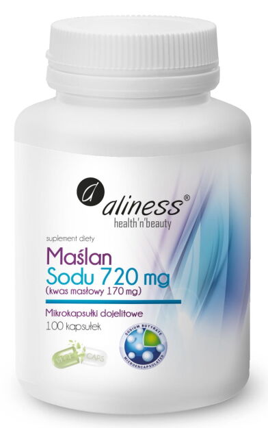 Aliness Maślan Sodu 720mg | 100 vege kapsułek