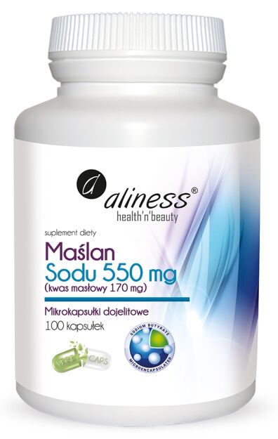 Aliness Maślan Sodu 550mg | 100 vege kapsułek