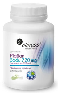 Aliness Maślan Sodu 720mg | 100 vege kapsułek