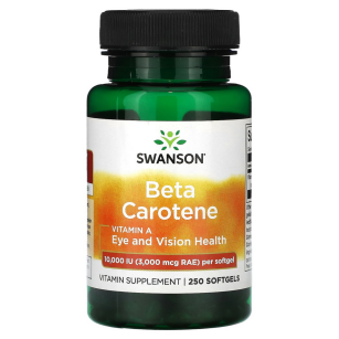 Swanson Beta-Carotene (Vitamin A) 10 000 IU | 250 softgels