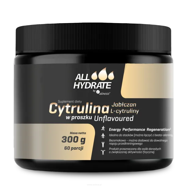 Aliness ALLHydrate Cytrulina (jabłczan l-cytruliny) | 300g