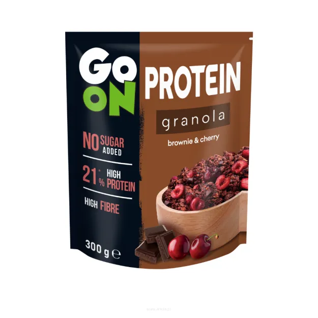 Sante Go On Granola Proteinowa | 300g brownie z wiśnią