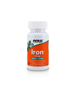 Now Foods Iron Bisglycinate 18mg Żelazo | 120 vcaps.