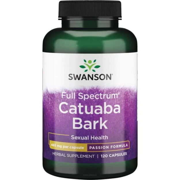 Swanson Full Spectrum Catuaba Bark 465mg | 120 kapsułek
