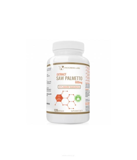 Progress Labs Saw Palmetto 600mg | 120 kaps.