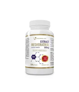 Progress Labs Resveratrol Extract 500mg Ekstrakt z pestek winogron | 120 kapsułek