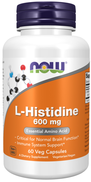 Now L-Histidine 600mg | 60 kapsułek