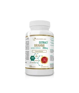 Progress Labs Brahmi Bacopa Monnieri Ekstrakt 20:1 200mg 50% bakozydów | 120 kapsułek