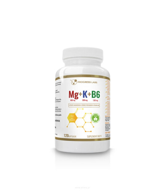 Progress Labs MG + K + Vit B6 | 120 vege kaps.