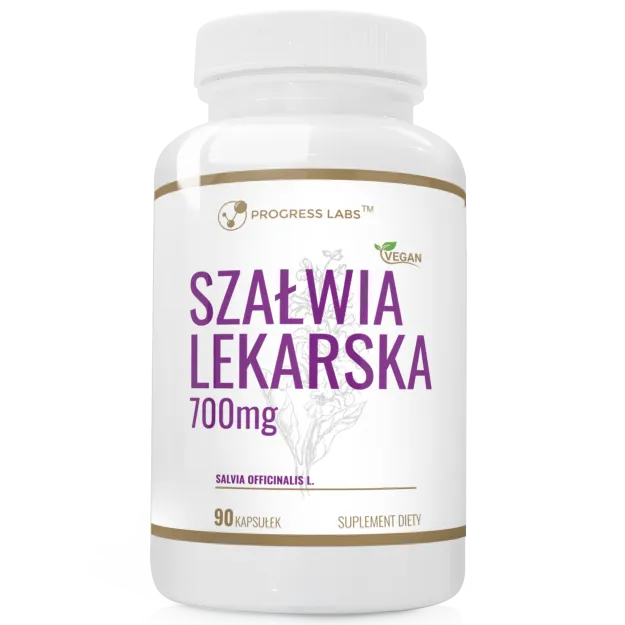 Progress Labs Szałwia Lekarska Ekstrakt 700mg | 90 kapsułek