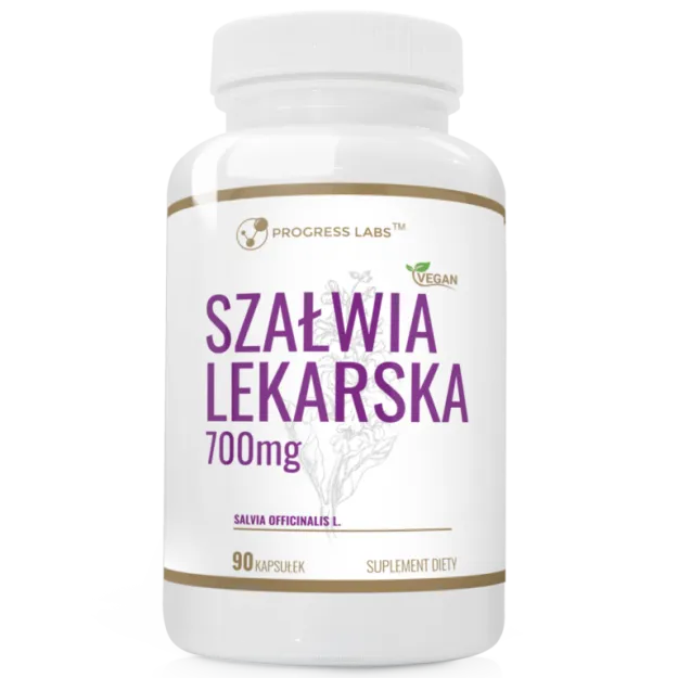 Progress Labs Szałwia Lekarska Ekstrakt 700mg | 90 kapsułek