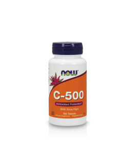 Now Foods Vitamin C-500 with Rose hips | 100 tab.