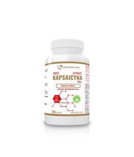 Progress Labs Kapsaicyna Forte Ekstrakt 10mg + Prebiotyk | 120 vege caps 