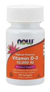 Now Foods Vitamin D3 10 00 IU | 120 softgels