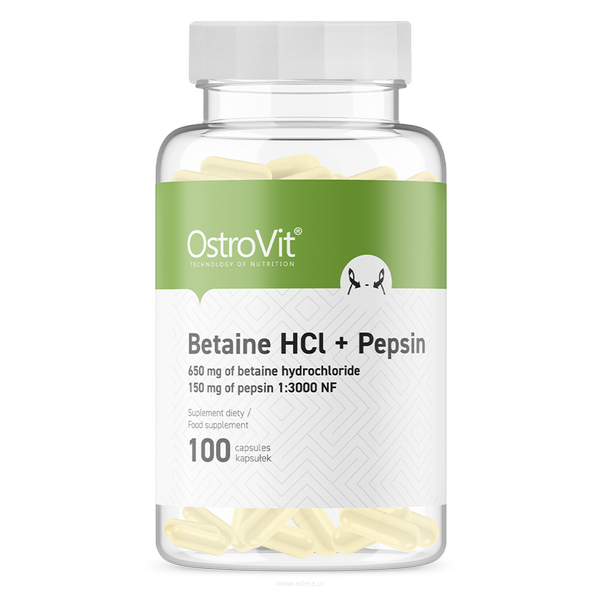 Ostrovit Betain HCL + Pepsin | 100 kaps.