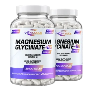 Vitalmax Magnesium Glycinate Glicynian Magnezu + B6 | 240 kapsułek