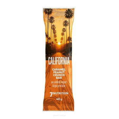 7Nutrition CALIFORNIA baton proteinowy karmel-orzech | 40g