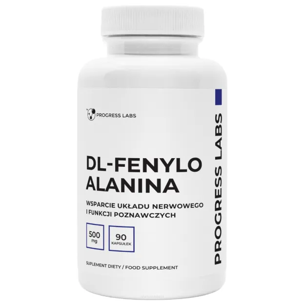 Progress Labs DL-Fenyloalanina 500 mg | 90 kapsułek