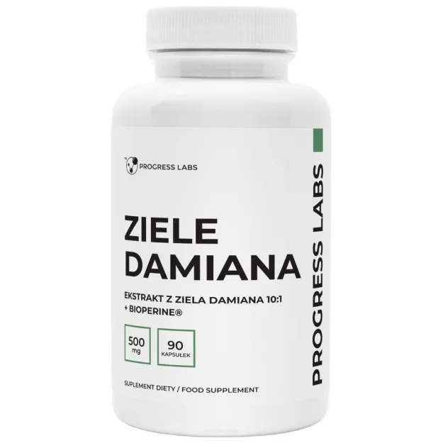 Progress Labs Ziele Damiana 500 mg | 90 kapsułek