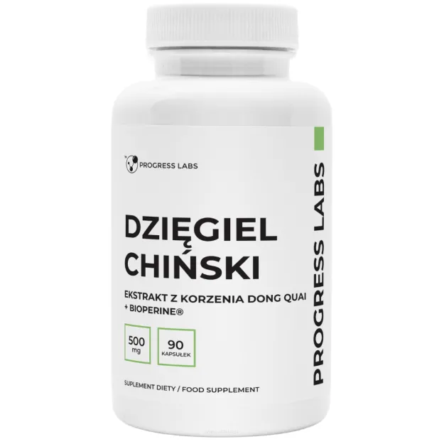 Progress Labs Dzięgiel Chiński 500 mg | 90 kapsułek