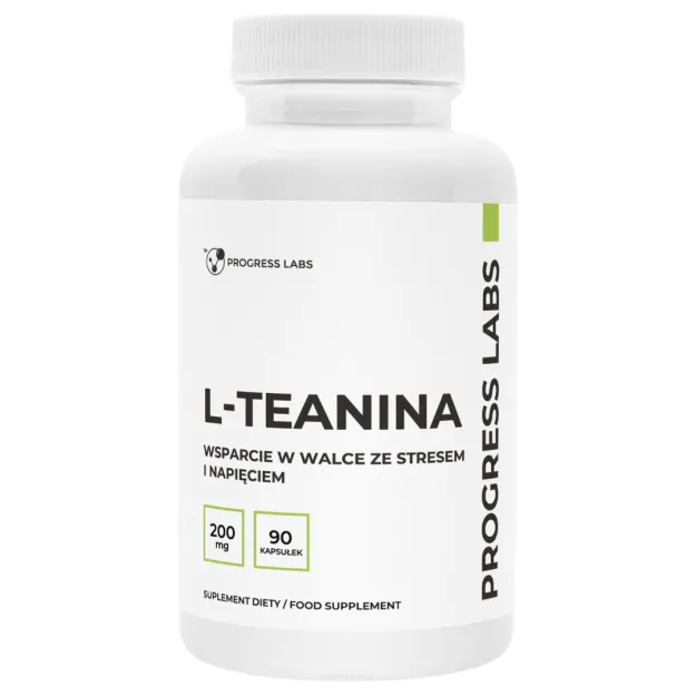 Progress Labs L-Teanina L-Theanine 200 mg | 90 kapsułek