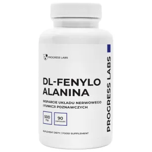 Progress Labs DL-Fenyloalanina 500 mg | 90 kapsułek